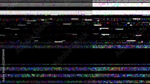 No Signal Transmission Glitch Effect