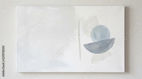 Abstract geometric watercolor painting