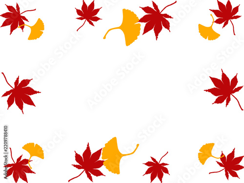 autumn leaves frame