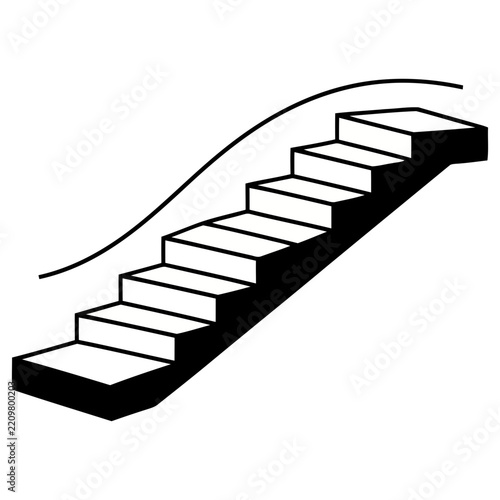 Staircase with Handrail Icon