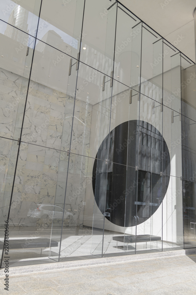 Obraz premium glass curtain wall and giant black dot at Bay Adelaide Centre 22 Adelaide St W, Toronto