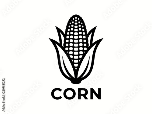 Corn Cob Logo vector illustration
