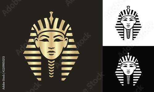 Egyptian pharaoh logo design