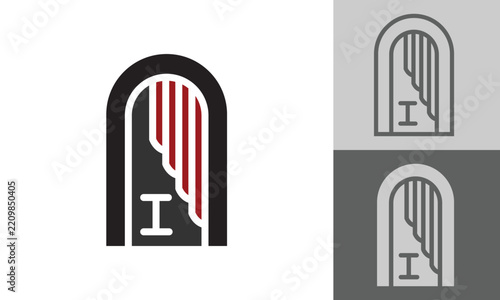 Phot booth minimalist logo design