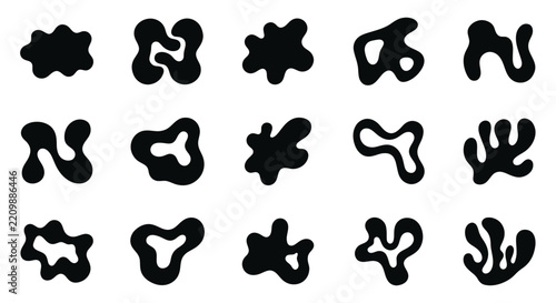 Creative Black and White Abstract Geometric Shapes and Patterns Set for Designers and Artists with high quality professional line art symbols for modern creative design and digital branding projects