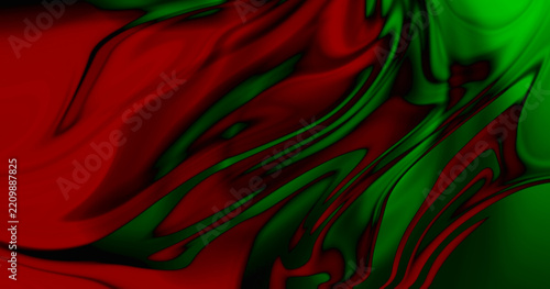 red and green silk