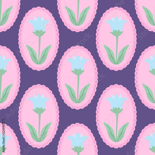 seamless background with flowers