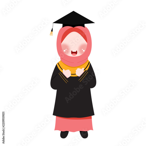 Graduation Characters Collection with Students and Diploma