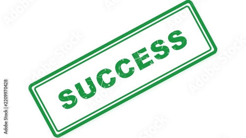 Green Success Grunge Rubber Stamp Vector Graphic