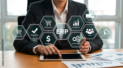 ERP enterprise resource planning business management software automation system