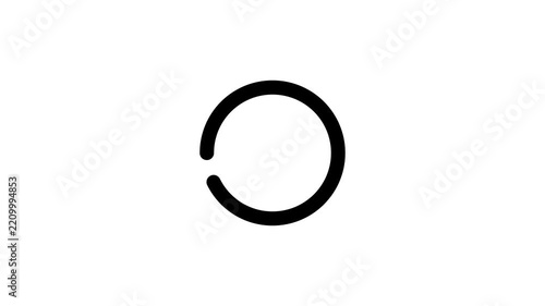 Loading circle animation with spinning dot motion graphic loop.