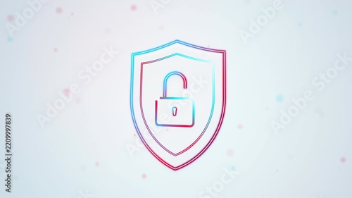 Quantum Prism Glass Security Shield with Colorful Glow for Futuristic Data Privacy and Cyber Protection