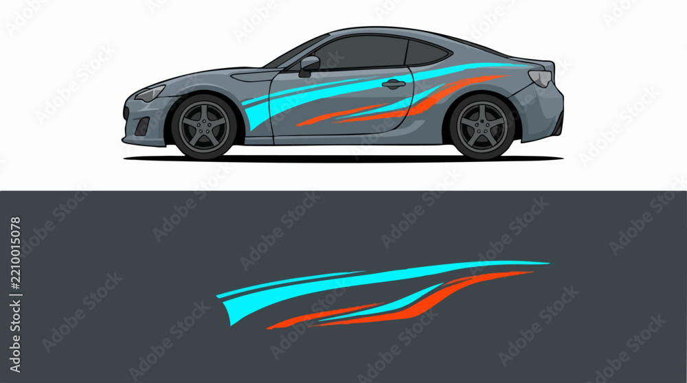 Fototapeta premium sleek sports car aerodynamic lines