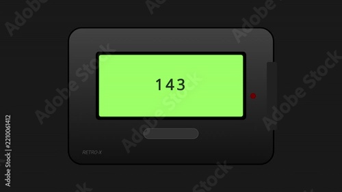 Retro Analog Pager Displaying Romantic Love Message