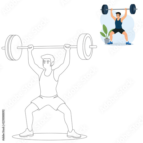 Coloring pages  Sports & Activities illustration