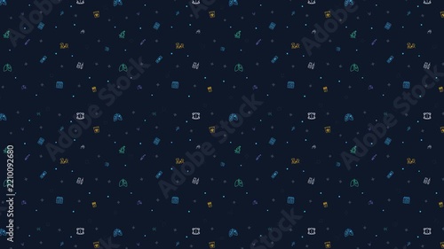 Dark Mode Glowing Medical Technology Seamless Loop 4K Background