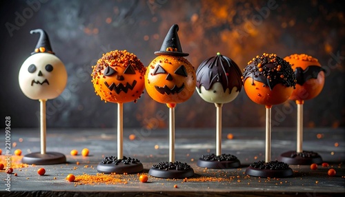 Creepy Halloween cake pop