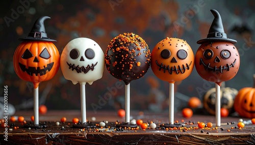Creepy Halloween cake pop