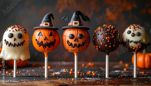 Creepy Halloween cake pop