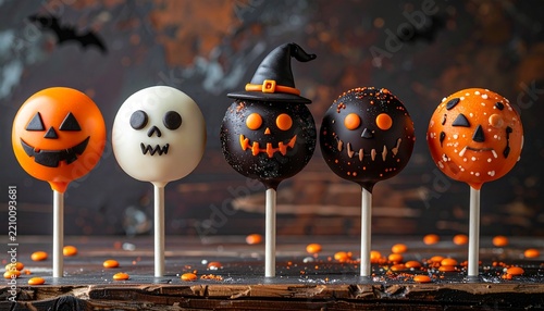Creepy Halloween cake pop