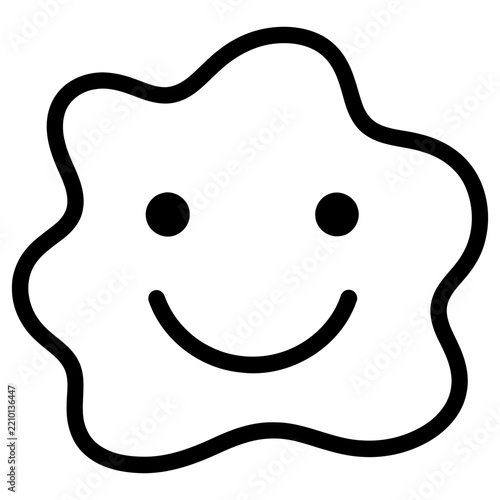Simple smiley face icon