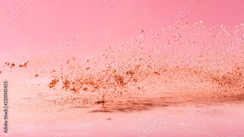 Splash of Natural Make up Tints on pink Background