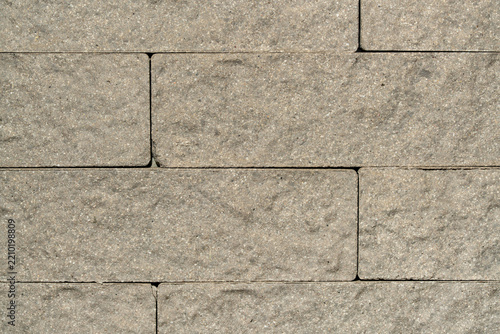 Grey concrete brick wall texture background.