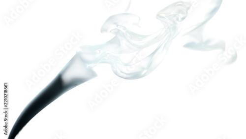 White smoke over black transparent background, magic relaxing atmosphere