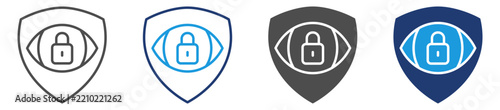 consent before sharing multi purpose icon set
