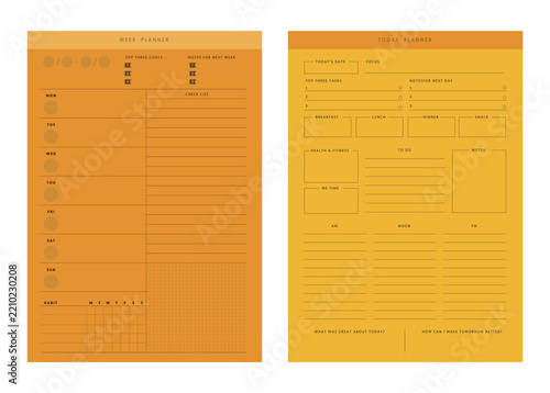 Weekly schedule planner. take you day easy!