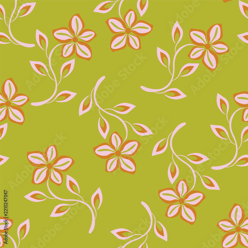 ditsy floral pattern with small delicate flowers on a white background. Vintage cottagecore print for fabric and wallpaper.