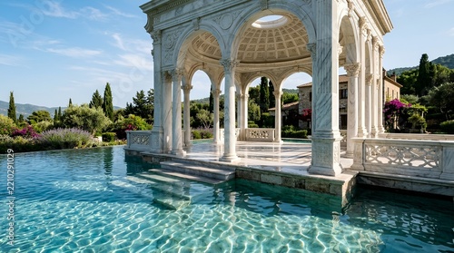 swimming pool in hotel resort