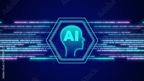 Ai tech web cyber research concept