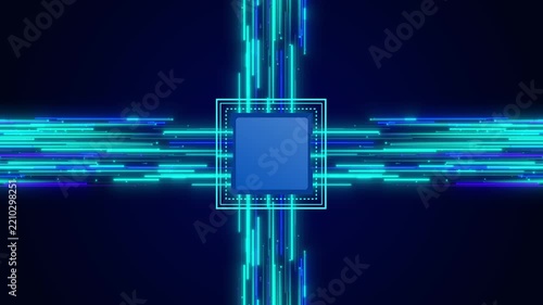 Artificial intelligence processor with ai core data streams and futuristic