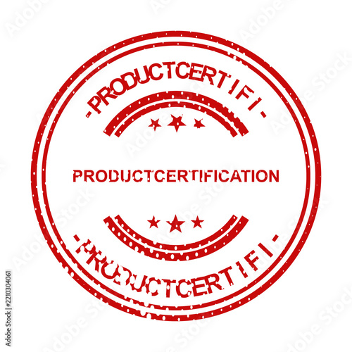 Product certification stamp with lifetime guarantee seal illustration