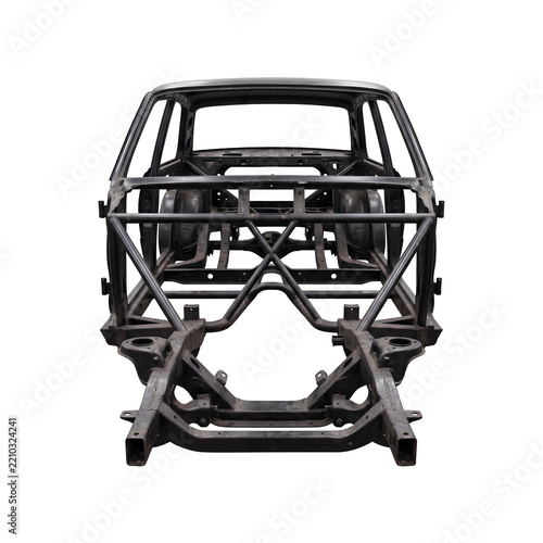 Car Frame Structure Without Exterior Panels 1.