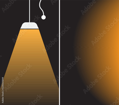 Abstract dark poster templates set with warm orange lighting and flowing wave patternsAbstract dark poster templates set with warm orange lighting and flowing wave patterns