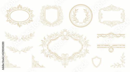 Ornate Decorative Borders and Frames - Elegant Vintage Elements