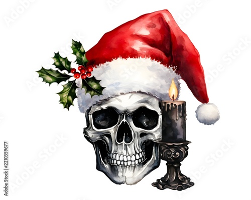 Gothic Christmas Elements Set