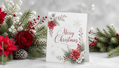 Merry Christmas Holiday Greeting Card