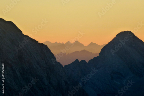 Partenkirchner Dreitorspitze mountain, Garmisch-Partenkirchen, in Bavaria, Germany