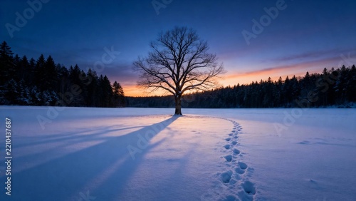 A serene winter - navy blue soft backdrop