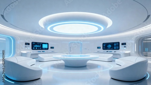 A futuristic - silver gray bright composition