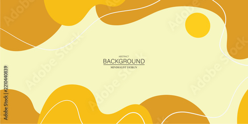 Energetic Yellow Gold Liquid Wave Background Banner Design for Hot Promo