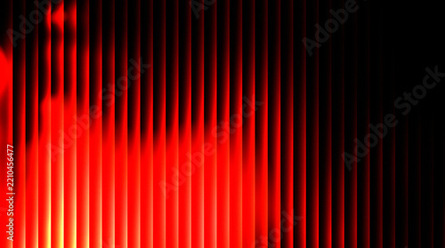Red abstract gradient with vertical light beam and dark shadow, creating dramatic modern background texture for design, technology, and presentation use