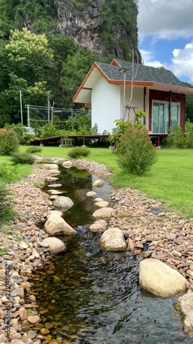 small house in the river