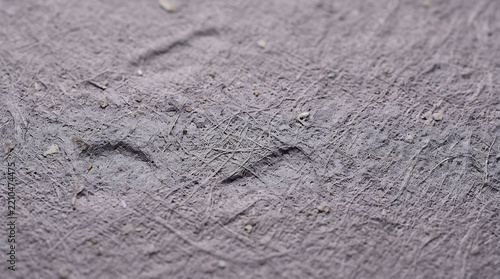 Close-up of textured surface with scratches and subtle patterns on a grayish background suitable for design and texture