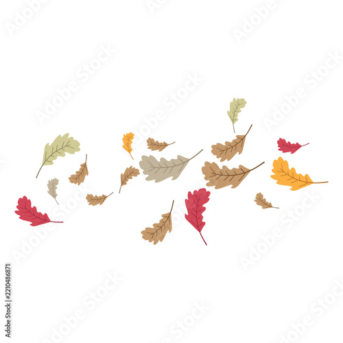 autumn Leaf background concept template vector