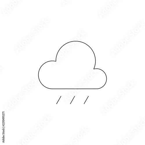 icon cloud rain