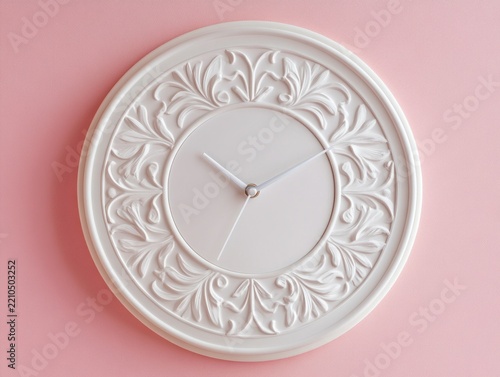 White decorative wall clock